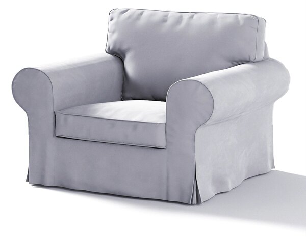 Potah na křeslo IKEA Ektorp barva šedá látka lesklé, sametová