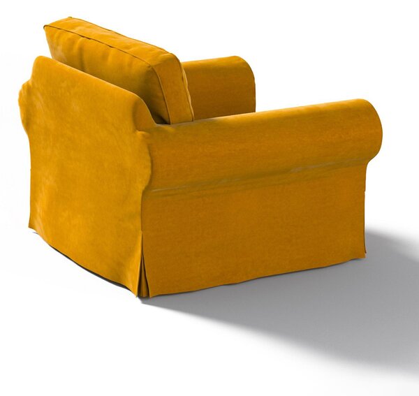 Potah na křeslo IKEA Ektorp barva žlutá látka lesklé, sametová