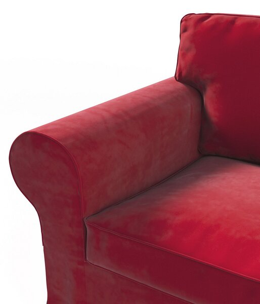 Potah na křeslo IKEA Ektorp barva červená látka lesklé, sametová