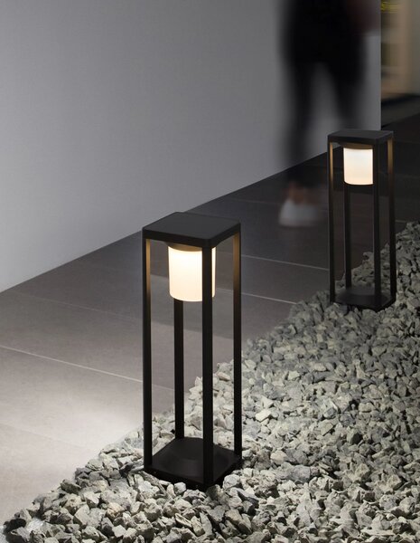 Venkovní solární lampa Loveto – Šedá