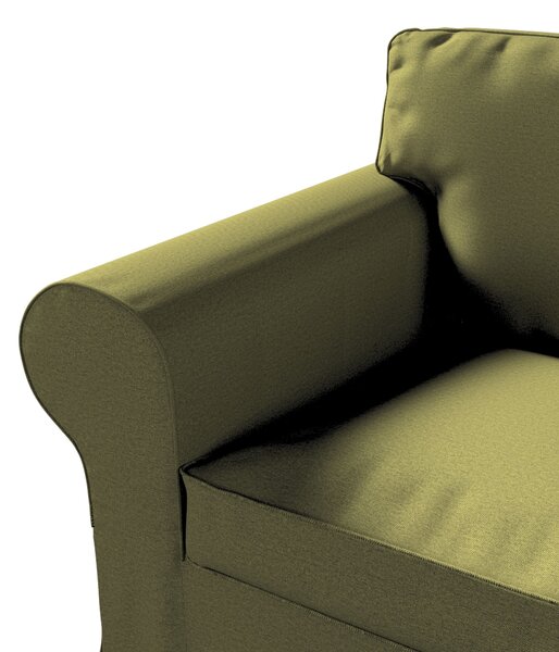 Potah na křeslo IKEA Ektorp barva zelená látka pletený vzor