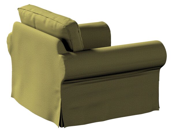 Potah na křeslo IKEA Ektorp barva zelená látka pletený vzor