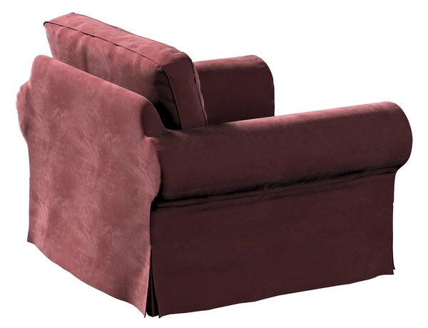 Potah na křeslo IKEA Ektorp barva červená látka lesklé, sametová