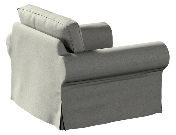 Potah na křeslo IKEA Ektorp barva šedá látka pletený vzor