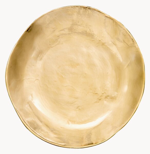 Ručně vyrobený porcelánový dezertní talíř Gold Irregular Edge
