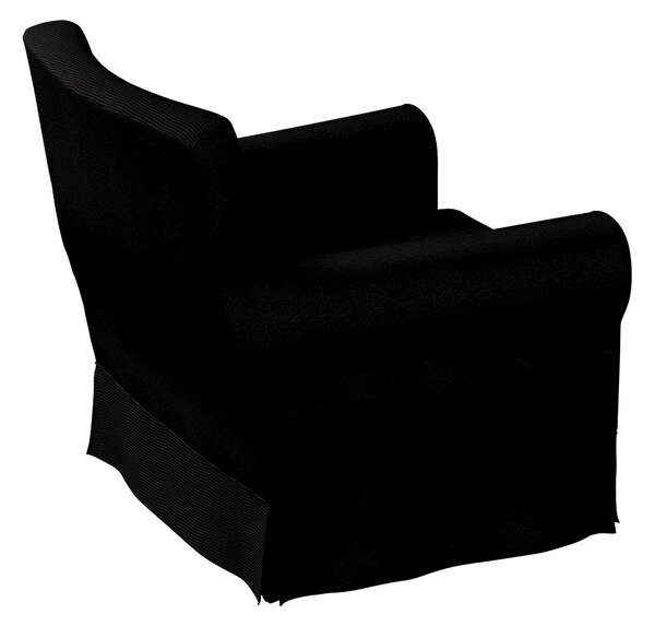 Potah na křeslo IKEA Ektorp Jennylund barva černá látka pletený vzor