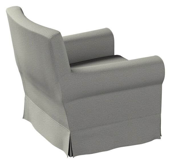 Potah na křeslo IKEA Ektorp Jennylund barva šedá látka pletený vzor