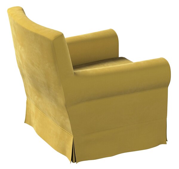 Potah na křeslo IKEA Ektorp Jennylund barva zelená látka lesklé, sametová