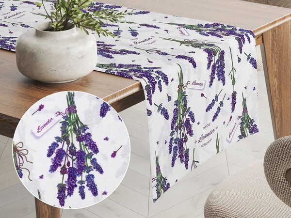 Biante Dekorační běhoun na stůl PML-084 Lavender 20x120 cm