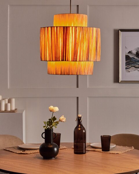Závěsná lampa MAGECH Proutí Přírodní