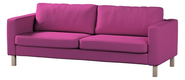Potah na pohovku IKEA Karlstad 3-místná, nerozkládací, krátký barva růžová látka pletený vzor