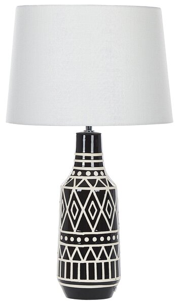 Stolní lampa SHEBELLE Keramika Černá