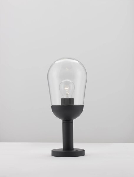 Venkovní zahradní lampa Omika B 15 tmavě šedé – Šedá