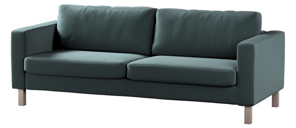 Potah na pohovku IKEA Karlstad 3-místná, nerozkládací, krátký barva zelená látka sametová