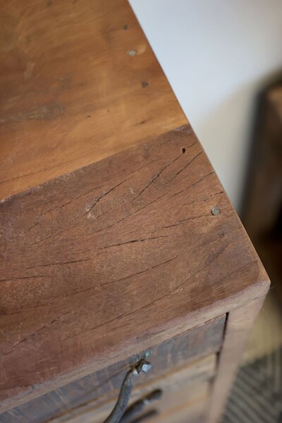 Chic Antique Komoda z recyklovaného dřeva s 8 zásuvkami