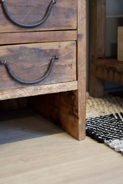 Chic Antique Komoda z recyklovaného dřeva s 8 zásuvkami