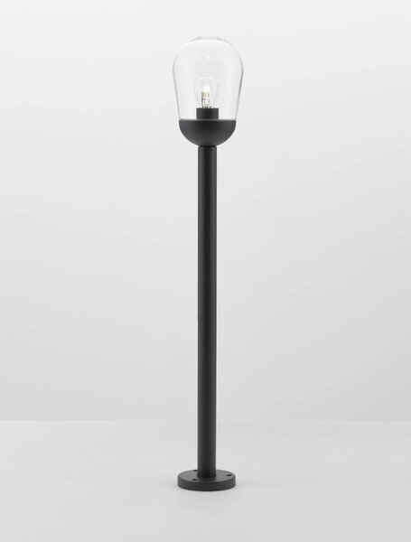 Venkovní zahradní lampa Omika A 15 tmavě šedé – Šedá