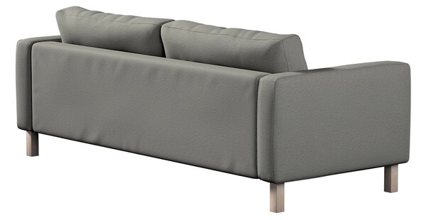 Potah na pohovku IKEA Karlstad 3-místná, nerozkládací, krátký barva šedá látka pletený vzor