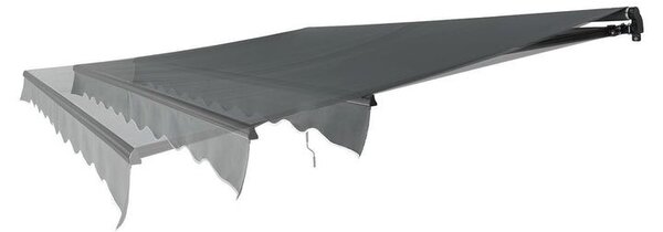 Venkovní markýza 300x250 cm šedá, nastavitelný sklon