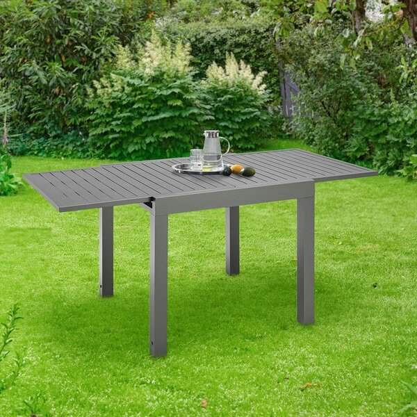 Zahradní rozkládací stůl 70x70/140 cm, antracit