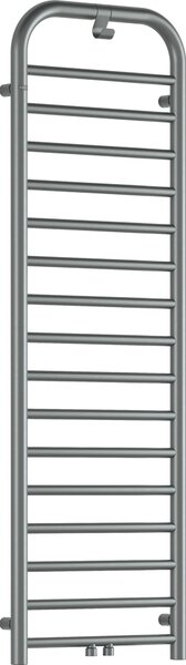 Deante Silia, koupelnový radiátor 500x1570 mm, 586W, broušená ocel, DEA-AGI_FG51