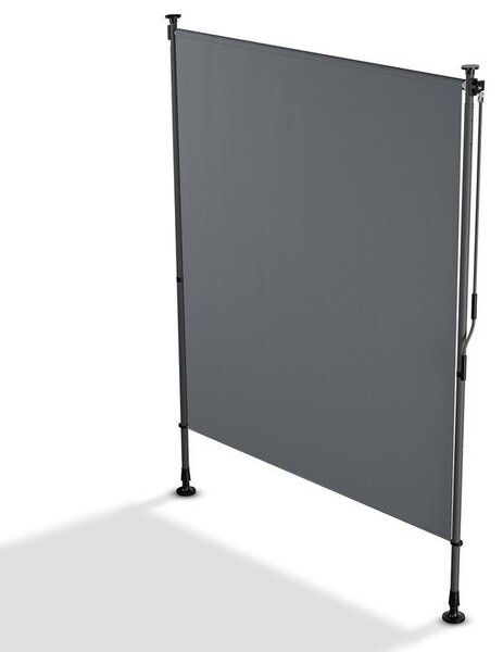 Svislá markýza na balkon 150 x 228-316 cm, UV ochrana, šedá