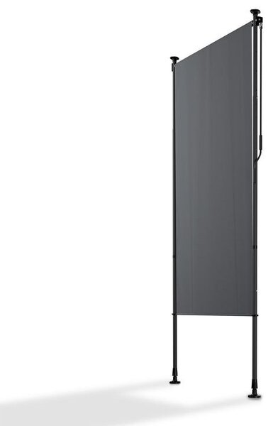 Svislá markýza na balkon 100 x 228-316 cm, UV ochrana, šedá