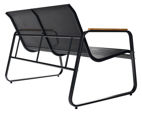 Moderní zahradní set, 2 křesla, lavice a stůl, antracit