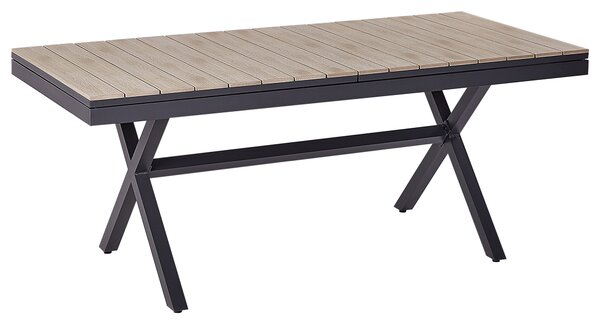 Rozkládací zahradní jídelní stůl FANES 184/242 cm 90 cm Kov Grafitově šedá