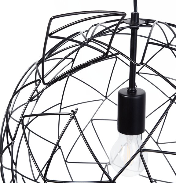 Závěsná lampa LEMME Kov Černá