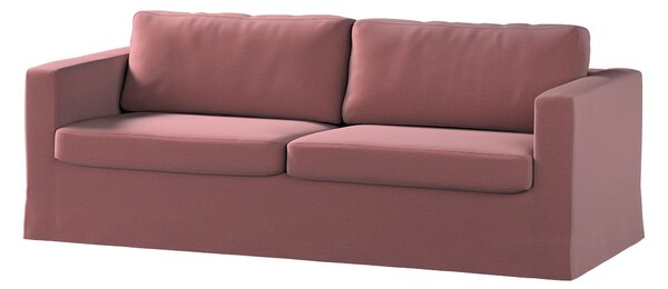 Potah na pohovku IKEA Karlstad 3-místná, nerozkládací, dlouhý barva fialová látka sametová