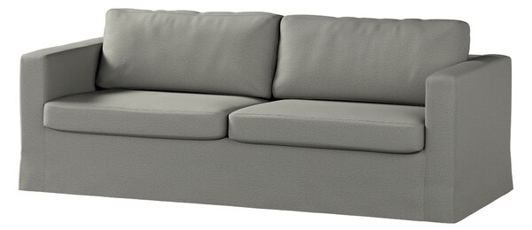 Potah na pohovku IKEA Karlstad 3-místná, nerozkládací, dlouhý barva šedá látka pletený vzor