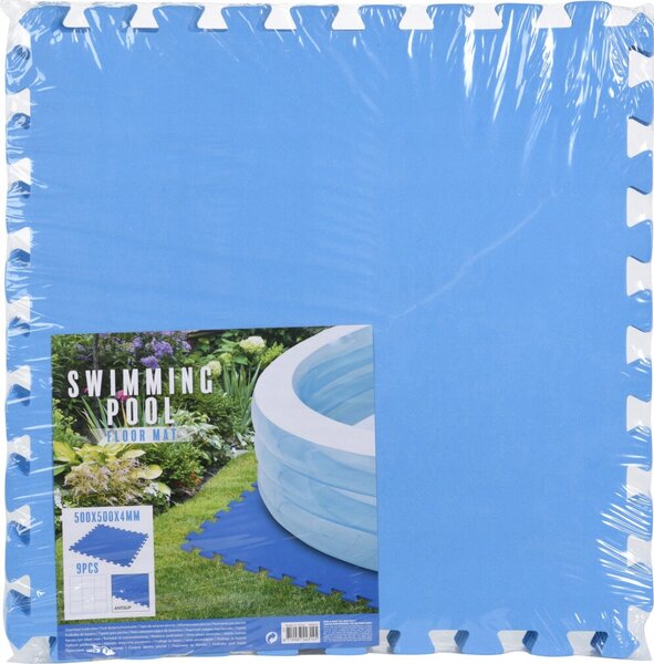 Pěnové puzzle pod bazén Progarden 50x50 cm modré 9 ks
