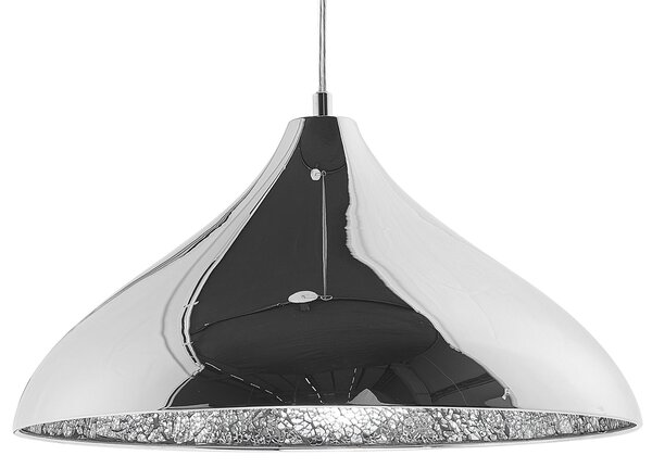 Závěsná lampa ISKAR Kov Stříbrná
