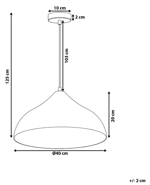 Závěsná lampa ISKAR Kov Stříbrná
