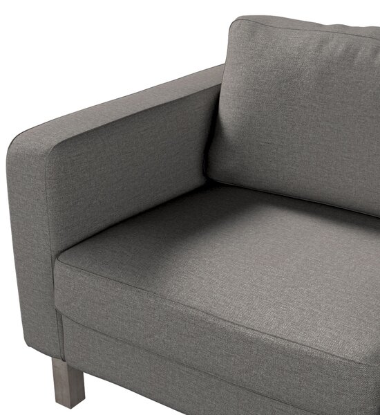 Potah na pohovku IKEA Karlstad 2-místná, nerozkládací, krátký barva šedá látka pletený vzor