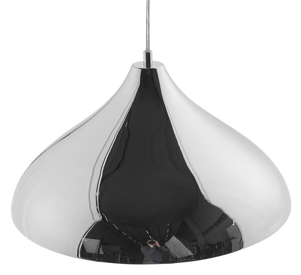 Závěsná lampa ISKAR Kov Stříbrná