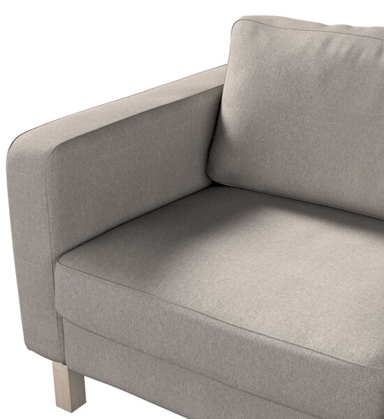 Potah na pohovku IKEA Karlstad 2-místná, nerozkládací, krátký barva béžová látka pletený vzor