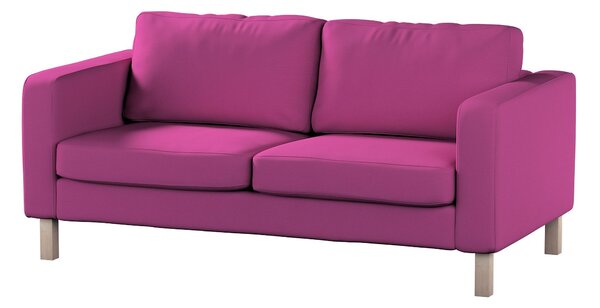 Potah na pohovku IKEA Karlstad 2-místná, nerozkládací, krátký barva růžová látka pletený vzor