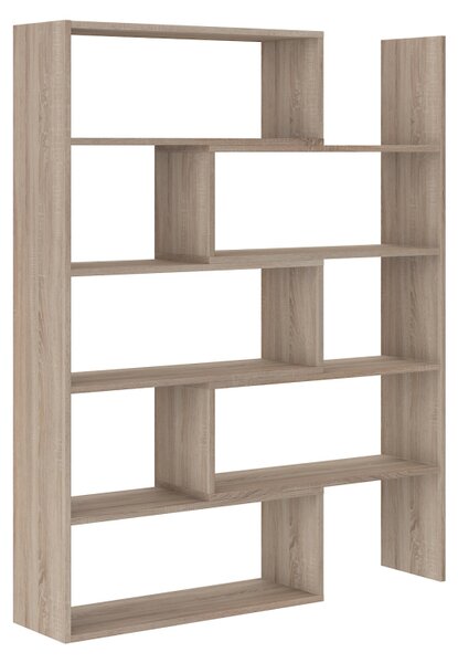 Designový regál na knihy DABA - dub sonoma