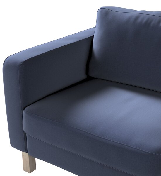Potah na pohovku IKEA Karlstad 2-místná, nerozkládací, krátký barva tmavě modrá látka sametová