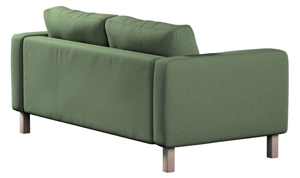 Potah na pohovku IKEA Karlstad 2-místná, nerozkládací, krátký barva zelená látka pletený vzor