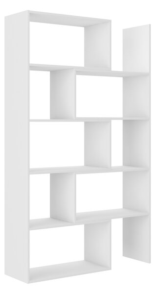Designový regál na knihy FADNA - bílá