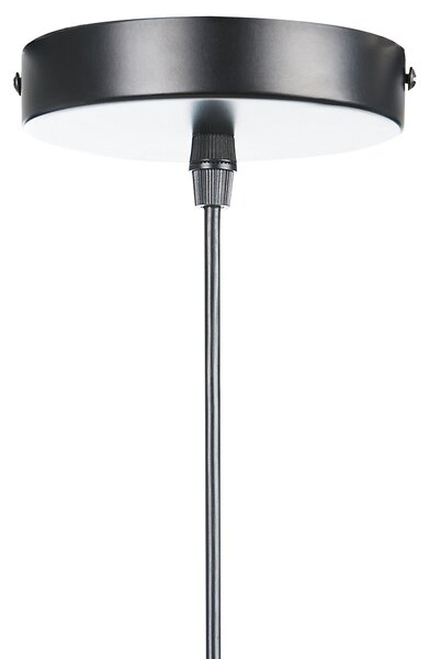 Závěsná lampa GWERU Papírové lano Černá