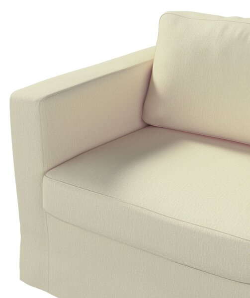 Potah na pohovku IKEA Karlstad 2-místná , nerozkládací, dlouhý barva krémová látka lesklé, pletený vzor