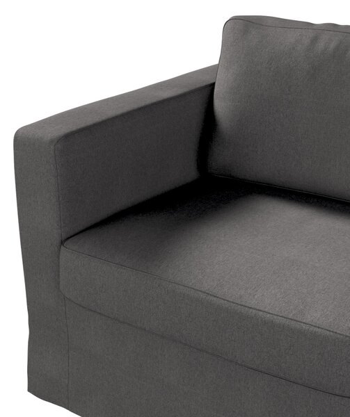 Potah na pohovku IKEA Karlstad 2-místná , nerozkládací, dlouhý barva šedá látka pletený vzor