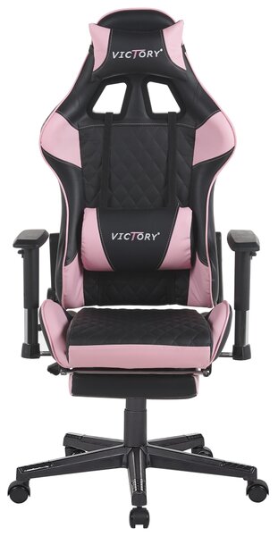 Herní křeslo VICTORY Umělá kůže Růžová