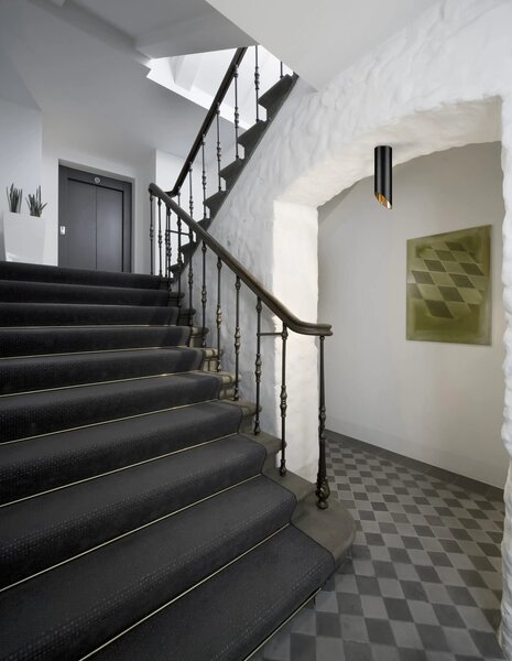 Moderní stropní svítidlo Oslo černé – Černá