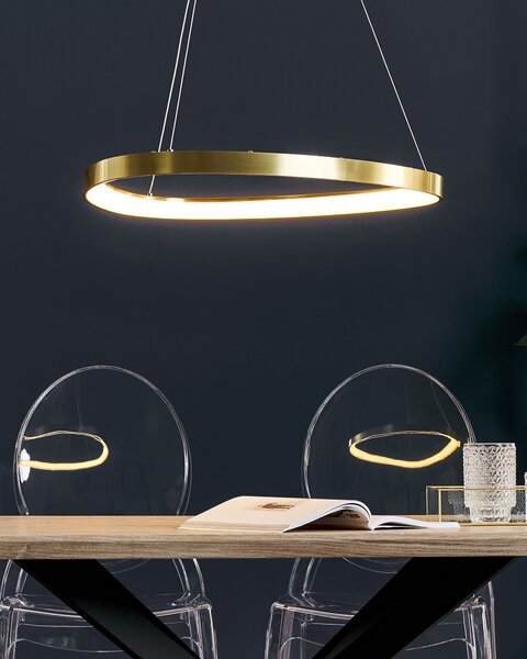 LED závěsná lampa KRABURI Kov Zlatá