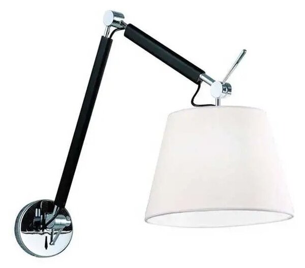 Designové nástěnné svítidlo Zyta S černá/stříbrná
